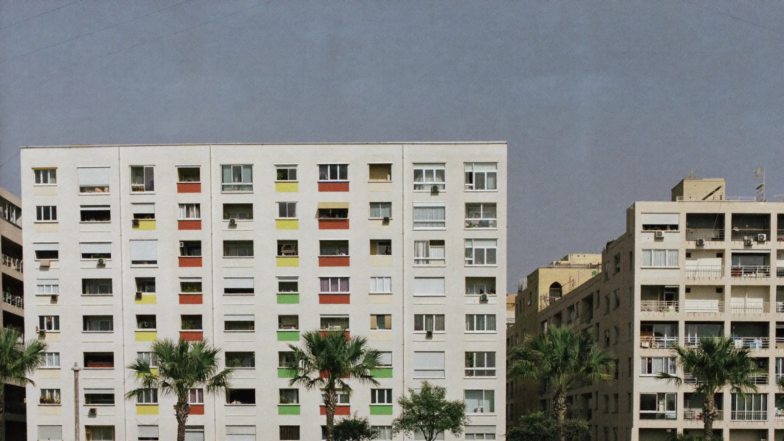 Residential streets and buildings in Al Barsha, Dubai, served for AC repair